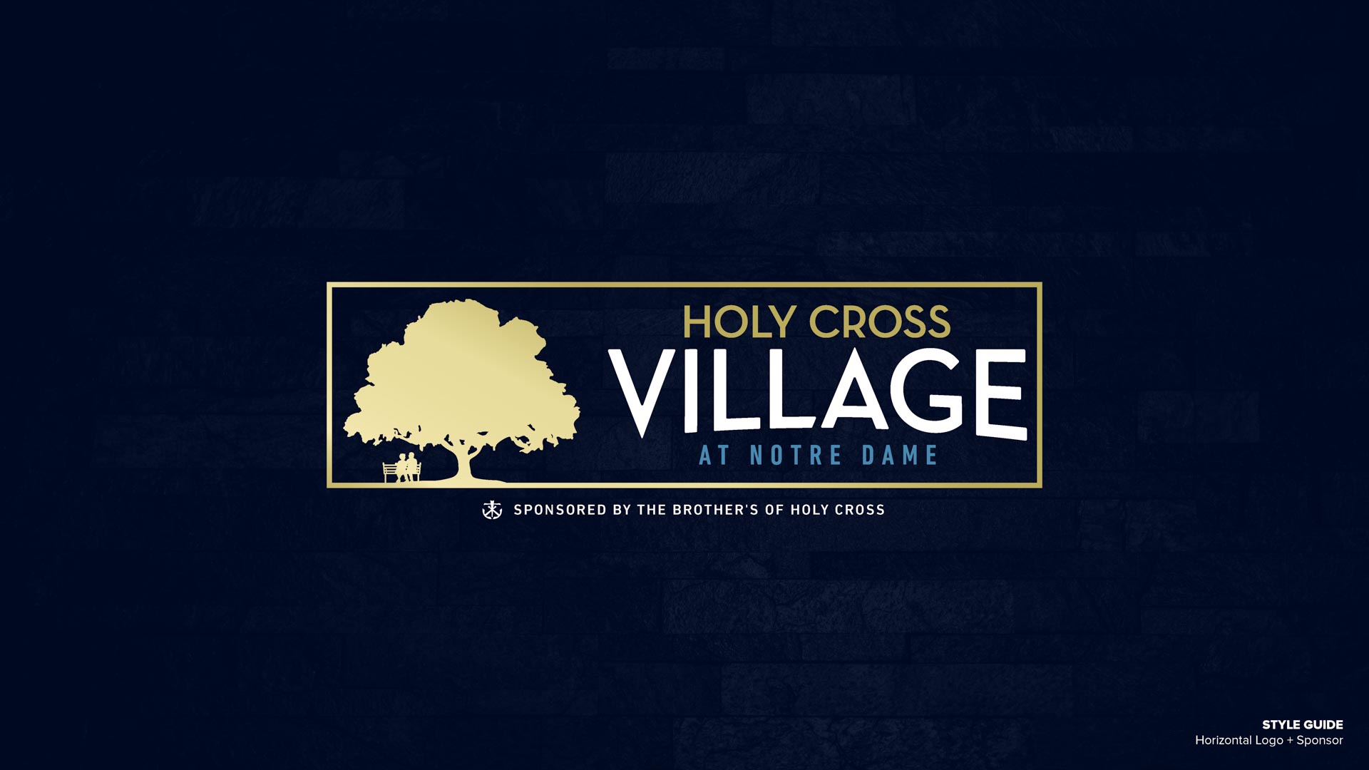 Holy Cross Village's Horizontal Logo + Sponsor